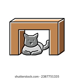 at preposition english color icon vector. at preposition english sign. isolated symbol illustration