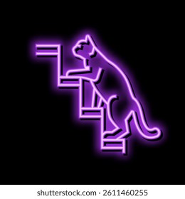 up preposition english neon light sign vector. up preposition english sign. isolated symbol illustration