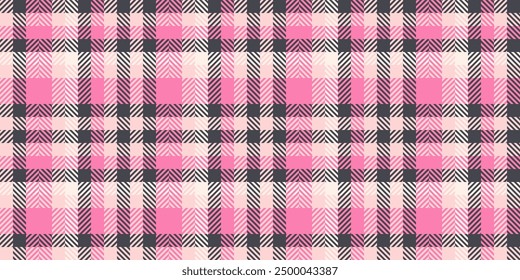 Preppy textile pattern vector, linen fabric plaid seamless. Artwork texture background tartan check in light and pastel colors palette.