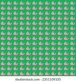 Preppy Whales Repeatable Seamless Pattern