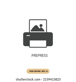 prepress icons  symbol vector elements for infographic web