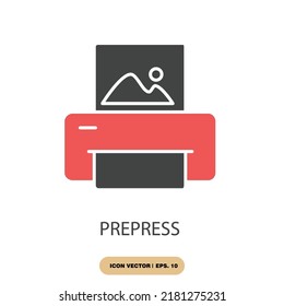 Prepress Icons  Symbol Vector Elements For Infographic Web