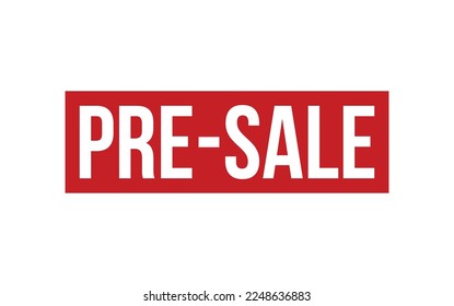 Pre-Sale Rubber Stamp Seal Vector