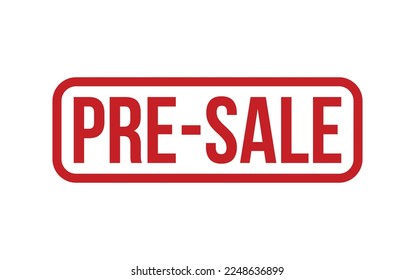 Pre-Sale Rubber Stamp Seal Vector