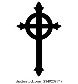 Presbyterian cross icon, Christian Reformed Church linear icon. Christian Reformed Church concept symbol design vector illustration.