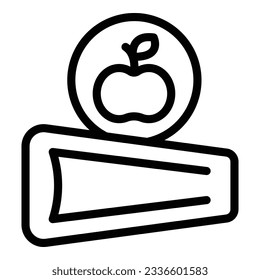Preschool education icon outline vector. School teacher. Class kids
