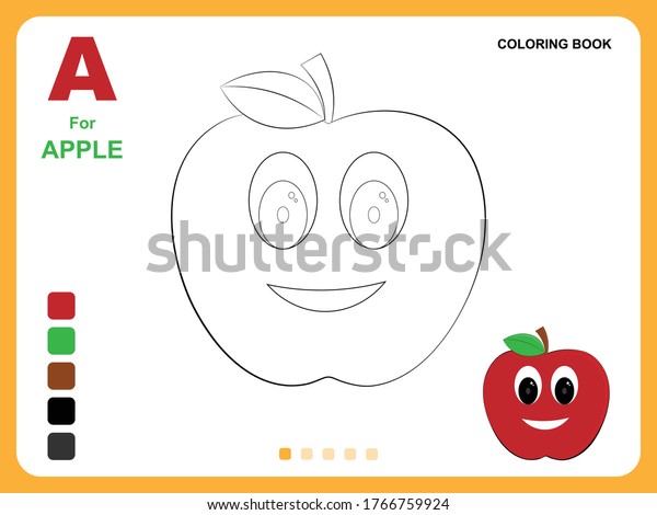 Download Preschool Educational Kids Painting App Game Stock Vector Royalty Free 1766759924