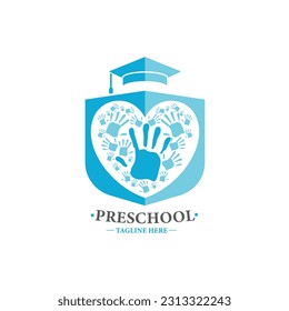 preschool logo, education, playgroup, playground, kids