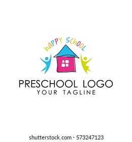 preschool logo vector