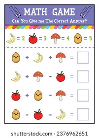 Preschool math game for kids Counting game 
