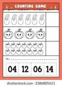 Preschool math game for kids Counting game