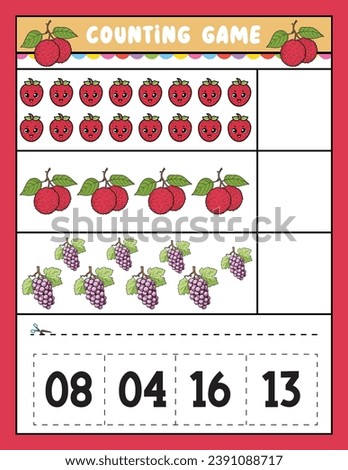 Preschool math game for kids Counting game