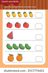 Planilha de matemática pré-escolar contando 1 a 10 prática.