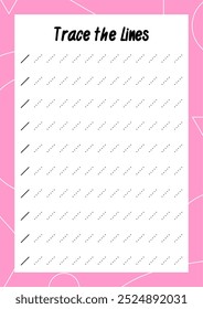 Preschool Tracing Lines and Geometric Shapes – Handwriting Practice Sheets