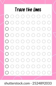 Preschool Tracing Lines and Geometric Shapes – Handwriting Practice Sheets