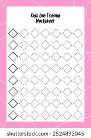 Preschool Tracing Lines and Geometric Shapes – Handwriting Practice Sheets