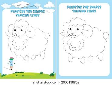Preschool worksheet. Basic writing drawing for preschool and kindergarten kids to improve basic drawing skills. Printable worksheet for preschool and kindergarten kids.