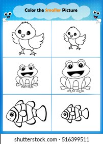 Big And Small Worksheet Images Stock Photos Vectors Shutterstock