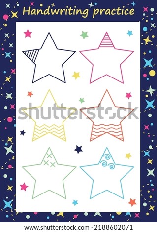 Preschool worksheet for practicing fine motor skills - tracing dashed lines. Tracing Worksheet. Illustration and vector outline - A4 paper ready to print.