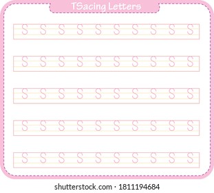 Preschool worksheet trace letters. Basic writing and learning practices