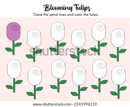 Similar – Image, Stock Photo dashes of colour tulips