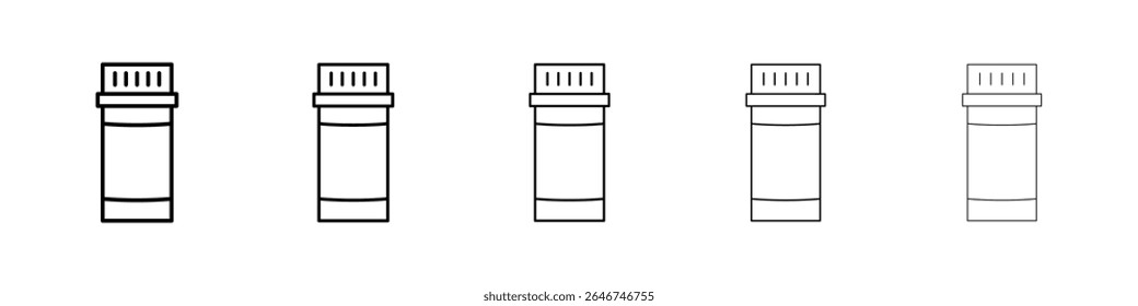 Prescrição garrafa ícone conceito. design gráfico, logotipo, Web, IU.
