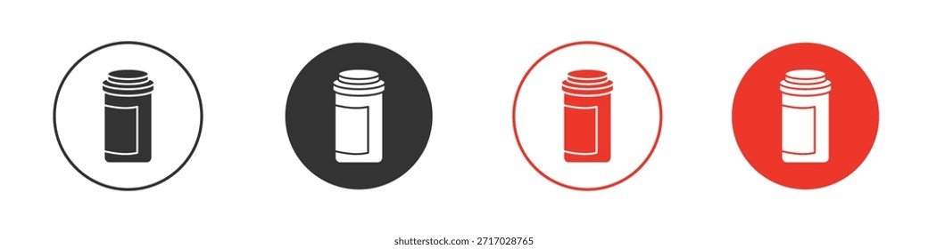 Ícone de garrafa prescrição. web vetor design