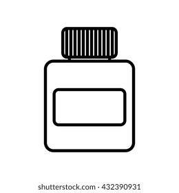 prescription bottle vector icon icon