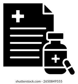 Prescription Drugs Icon Element For Design