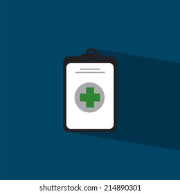 prescription flat icon  vector illustration eps10  