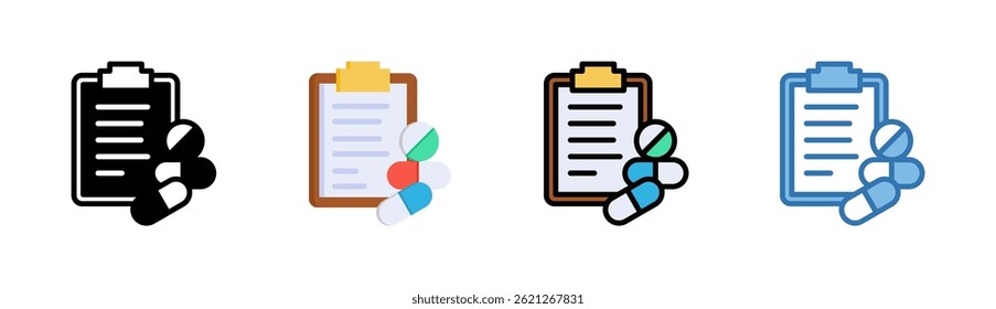 Prescription Icon Element For Design