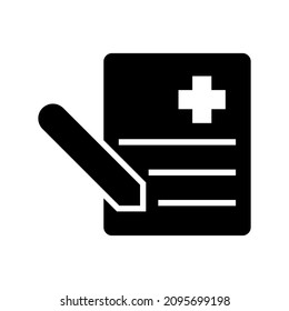 prescription icon or logo isolated sign symbol vector illustration - high quality black style vector icons
