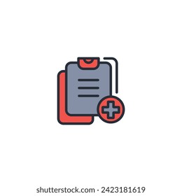 prescription icon. vector.Editable stroke.linear style sign for use web design,logo.Symbol illustration.