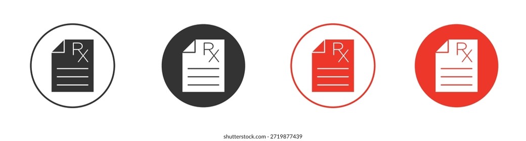 Prescription icon. web vector design