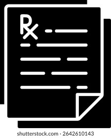 Prescrição Novos Ícones Design Vetor