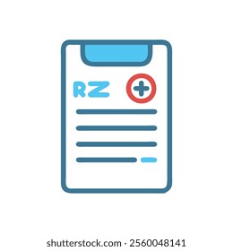 Prescription Pad Medical Healthcare Icon