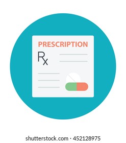Prescription Vector Icon
