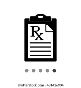 Prescription Vector Icon