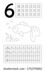 Prescriptions for children number 6, tasks circle the dots and color the pictures.