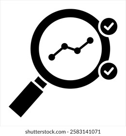 Prescriptive Analytics Glyph Icon Vector Illustration