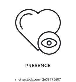 Presence Icon Outline Style. Vector Illustration For Graphic Design