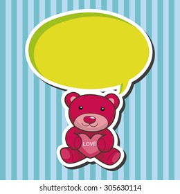 present bear theme elements