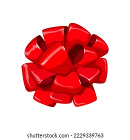 present bow ribbon cartoon. present bow ribbon sign. isolated symbol vector illustration