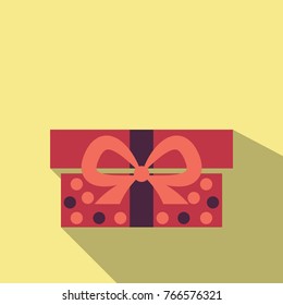 Present box gift in pack. Christmas box