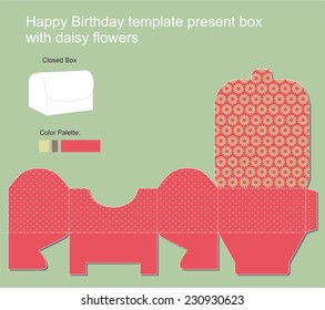 Present Box with Happy Birthday label