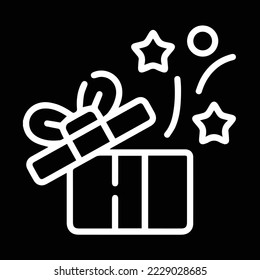 Present box illustration vector icon