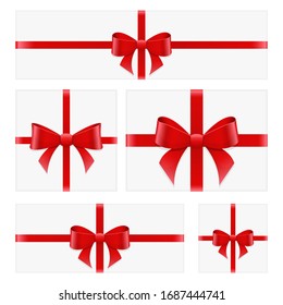 Present box set top view vector design illustration isolated on white background