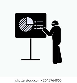 Present Business Chart. Manager, Presenter. Presentation Session. 