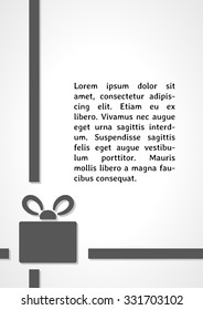 present dark infographics on gray gradient background