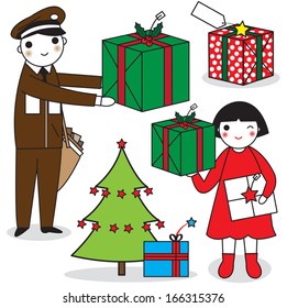 Present delivery illustration